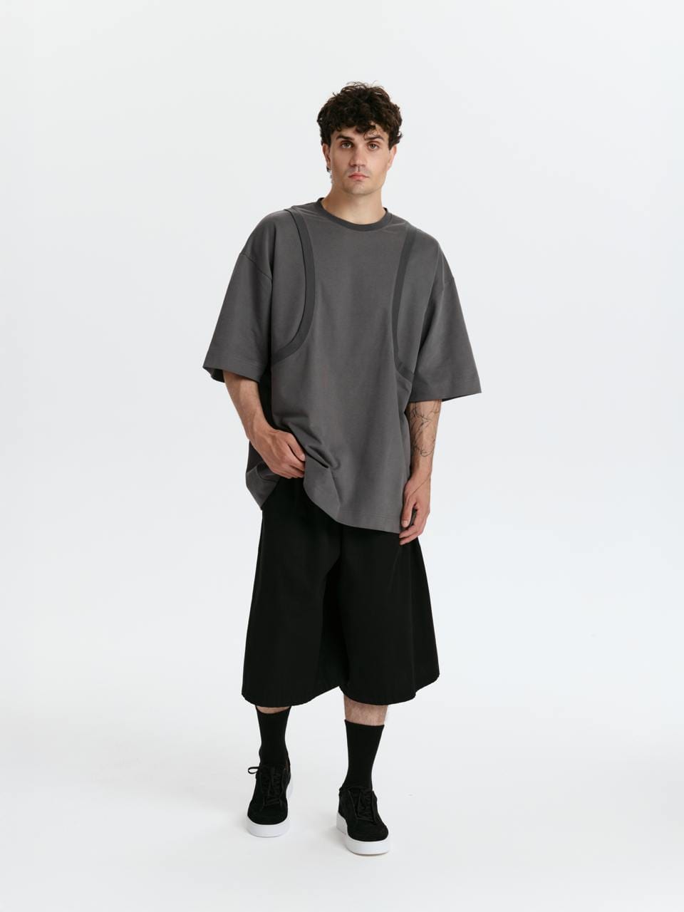 Футболка-майка из велюрового хлопка