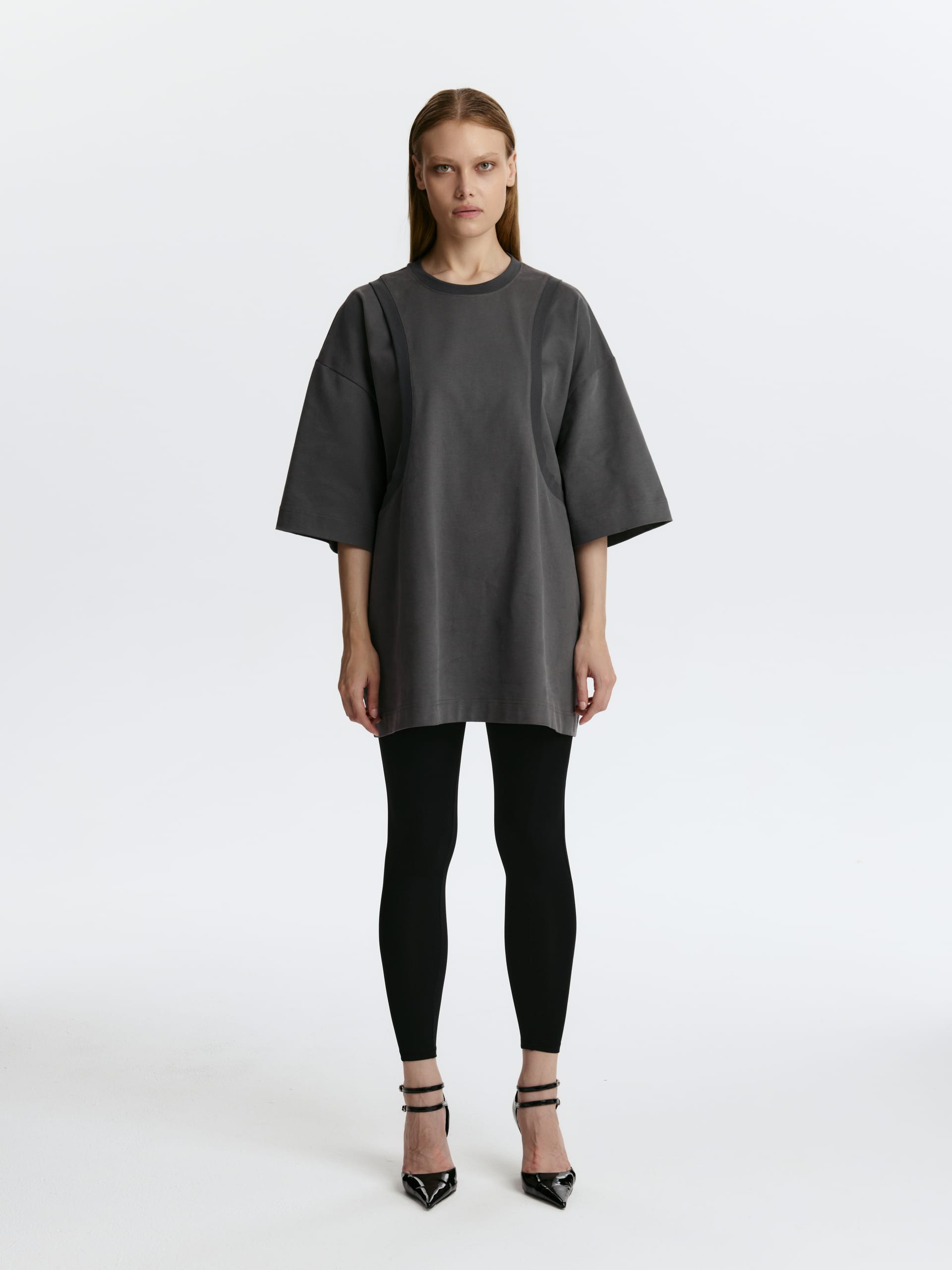 Футболка-майка из велюрового хлопка