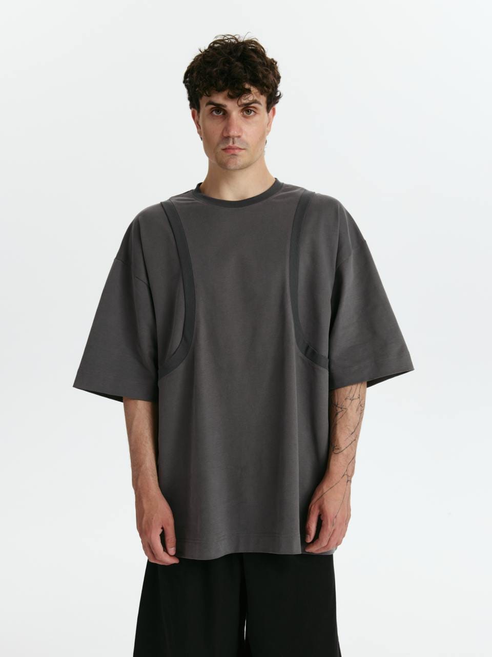 Футболка-майка из велюрового хлопка