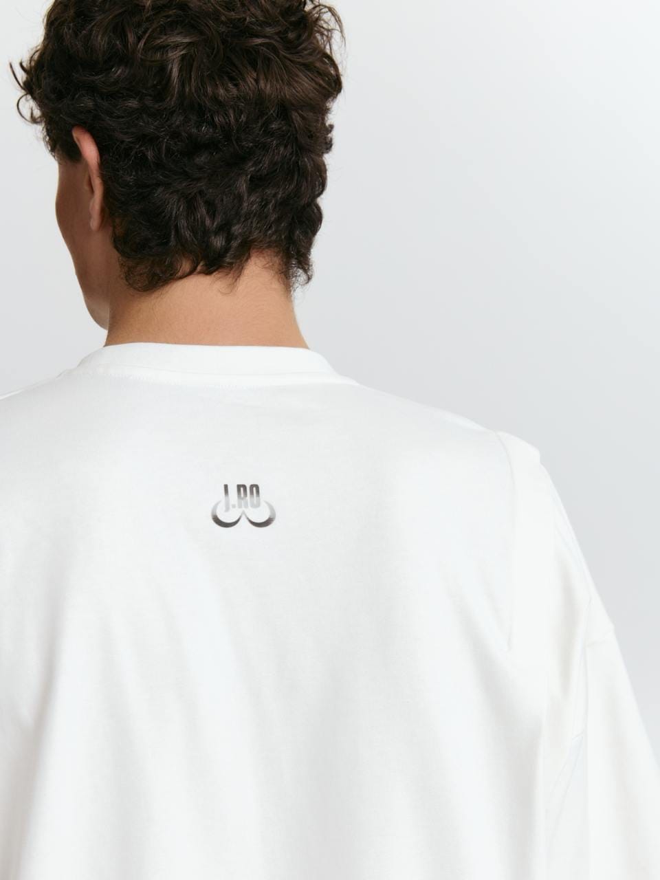 Футболка ассиметричная из велюрового хлопка